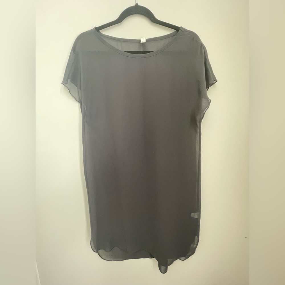 Gentle Fawn Sheer Dress Size Small Gray - Picture 2 of 8